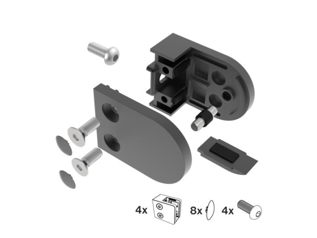 Glass clamp - set
